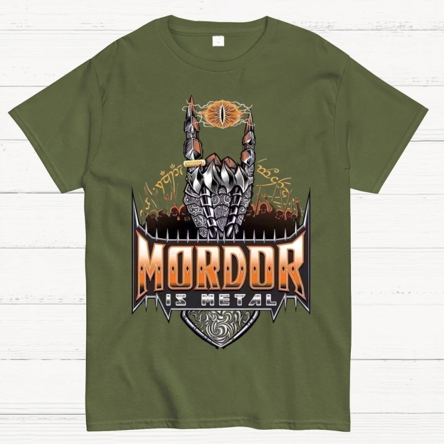 Mordor Is Metal Themed Graphic Cotton T-shirt