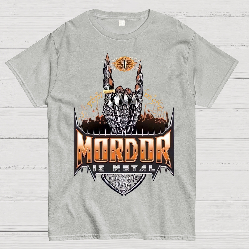 Mordor Is Metal Themed Graphic Cotton T-shirt
