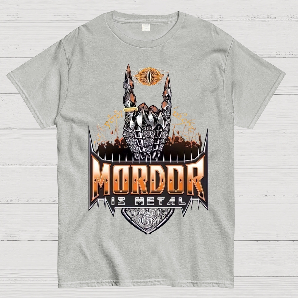 Mordor Is Metal Themed Graphic Cotton T-shirt