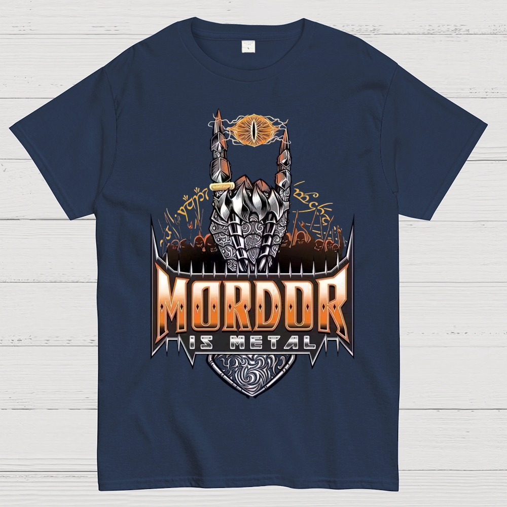 Mordor Is Metal Themed Graphic Cotton T-shirt