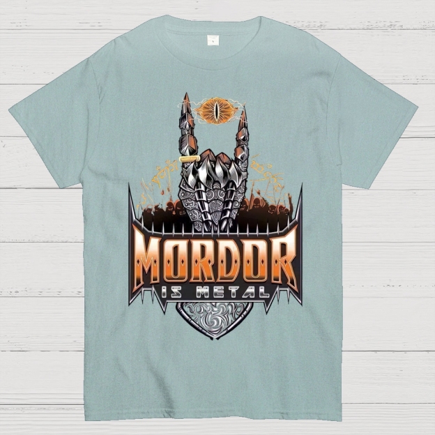 Mordor Is Metal Themed Graphic Cotton T-shirt