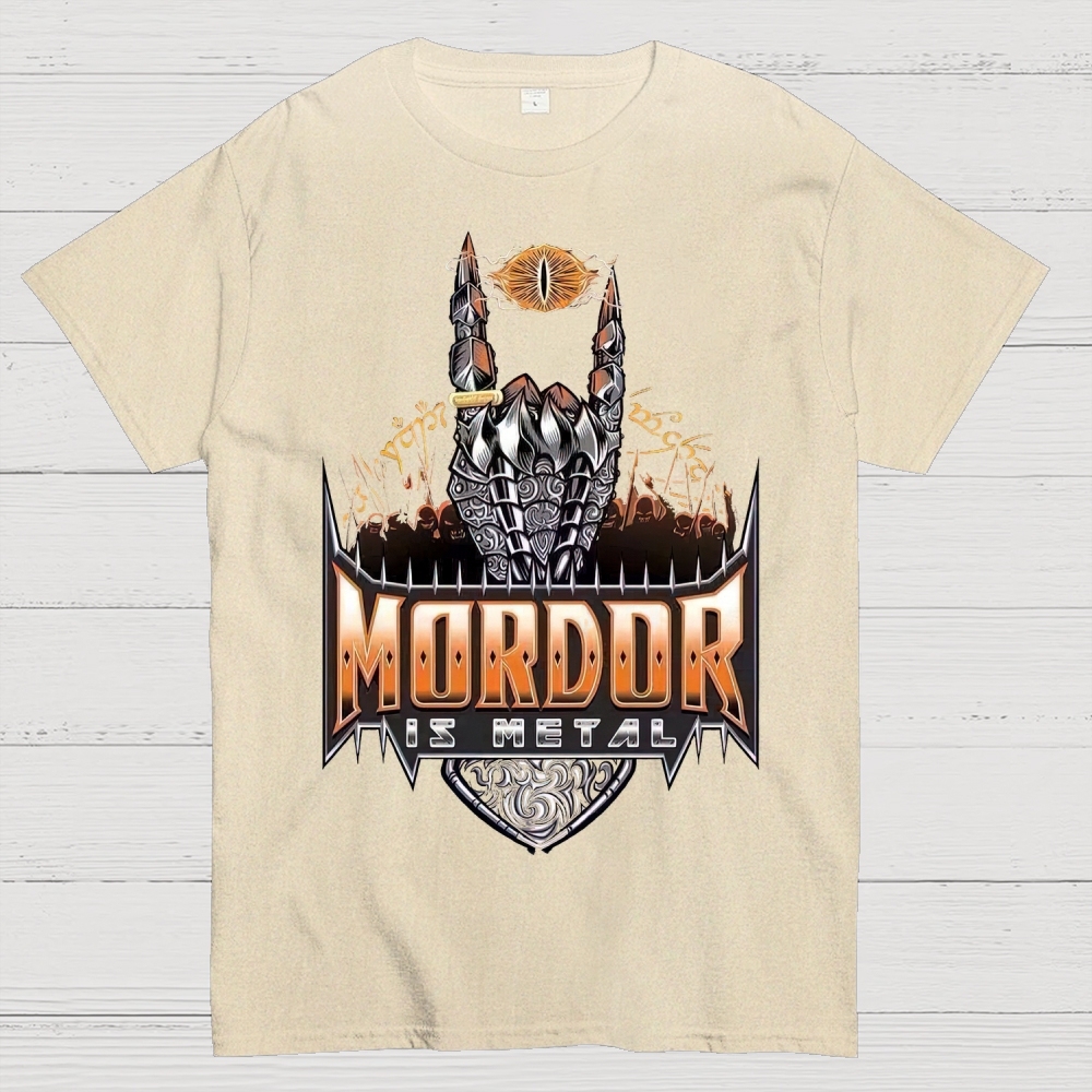 Mordor Is Metal Themed Graphic Cotton T-shirt