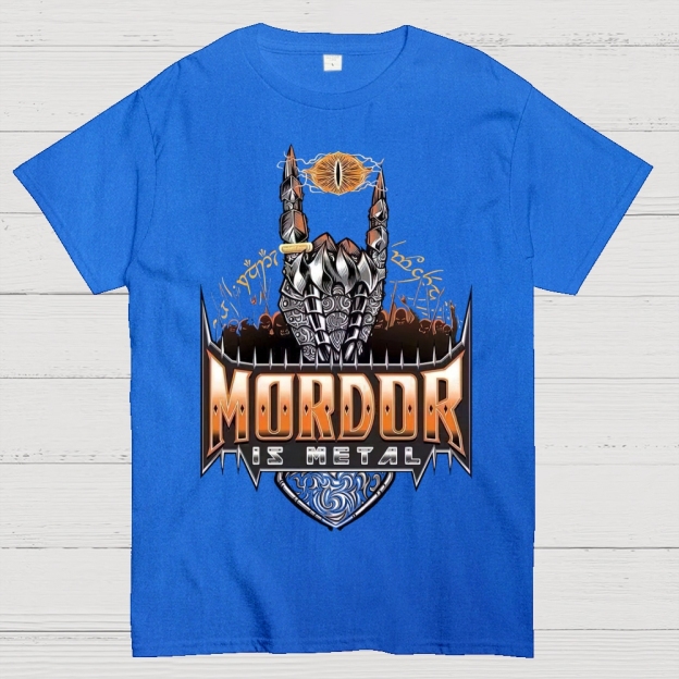 Mordor Is Metal Themed Graphic Cotton T-shirt