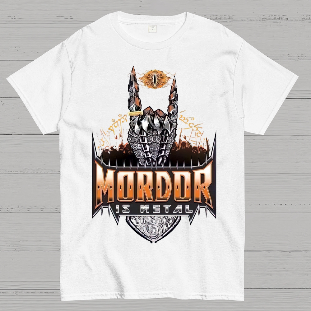 Mordor Is Metal Themed Graphic Cotton T-shirt