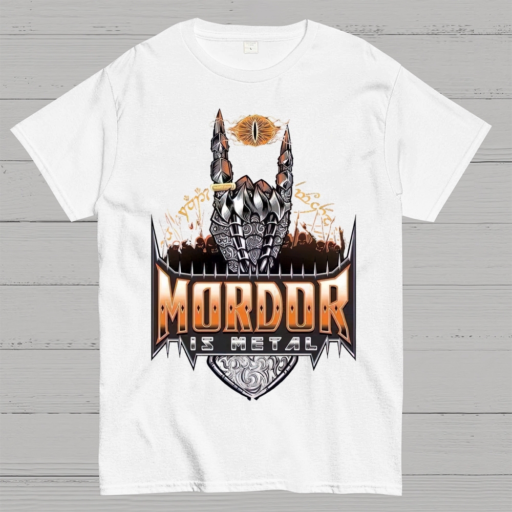 Mordor Is Metal Themed Graphic Cotton T-shirt
