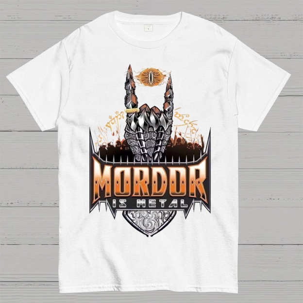 Mordor Is Metal Themed Graphic Cotton T-shirt
