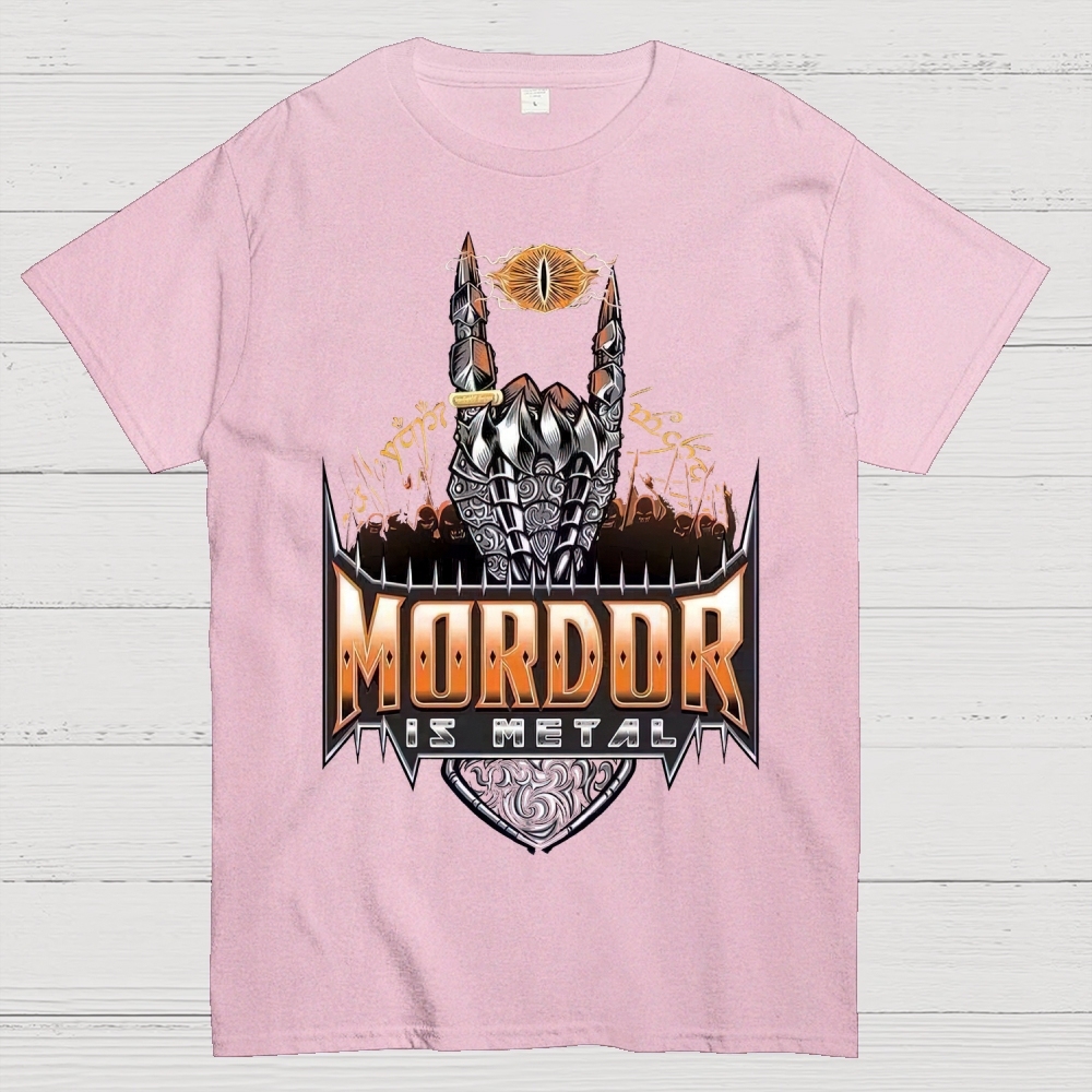 Mordor Is Metal Themed Graphic Cotton T-shirt