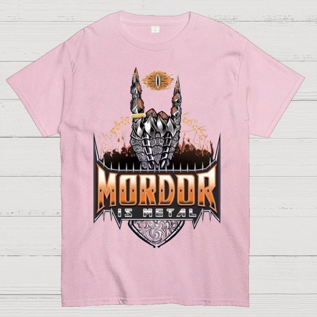 Mordor Is Metal Themed Graphic Cotton T-shirt