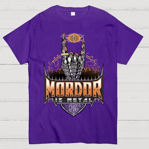 Mordor Is Metal Themed Graphic Cotton T-shirt