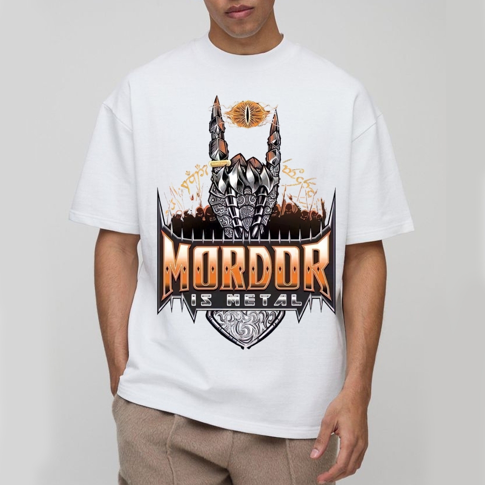 Mordor Is Metal Themed Graphic Cotton T-shirt