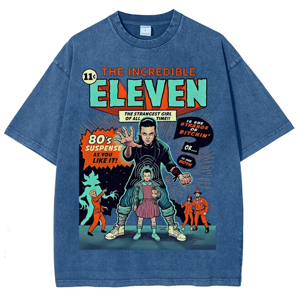 The Incredible Eleven 80's Suspense Graphic Washed T-Shirt