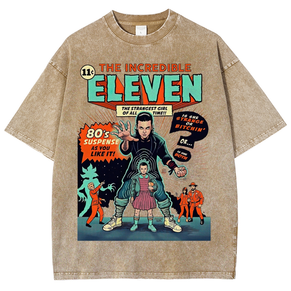 The Incredible Eleven 80's Suspense Graphic Washed T-Shirt