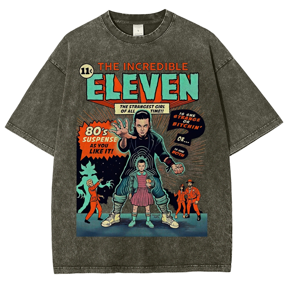 The Incredible Eleven 80's Suspense Graphic Washed T-Shirt