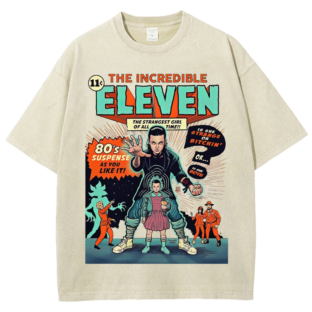 The Incredible Eleven 80's Suspense Graphic Washed T-Shirt