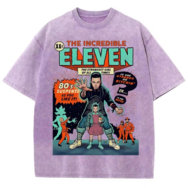 The Incredible Eleven 80's Suspense Graphic Washed T-Shirt