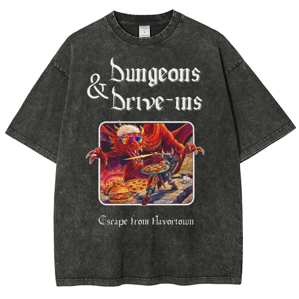 Dungeons and Drive Ins Washed T-Shirt 