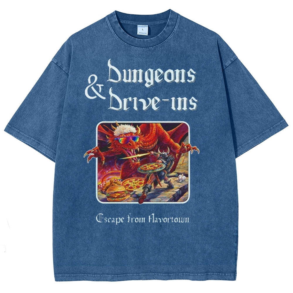Dungeons and Drive Ins Washed T-Shirt 