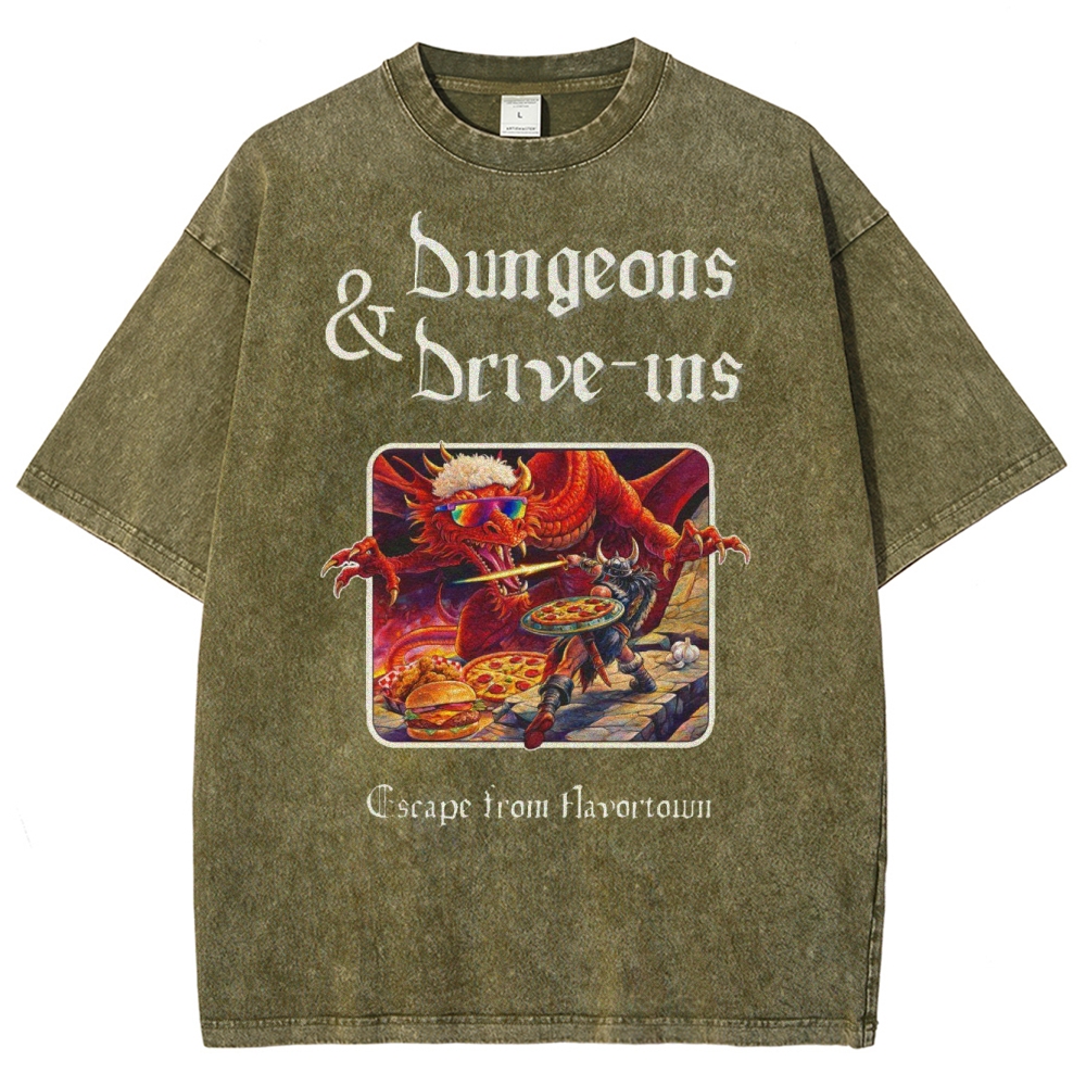 Dungeons and Drive Ins Washed T-Shirt 
