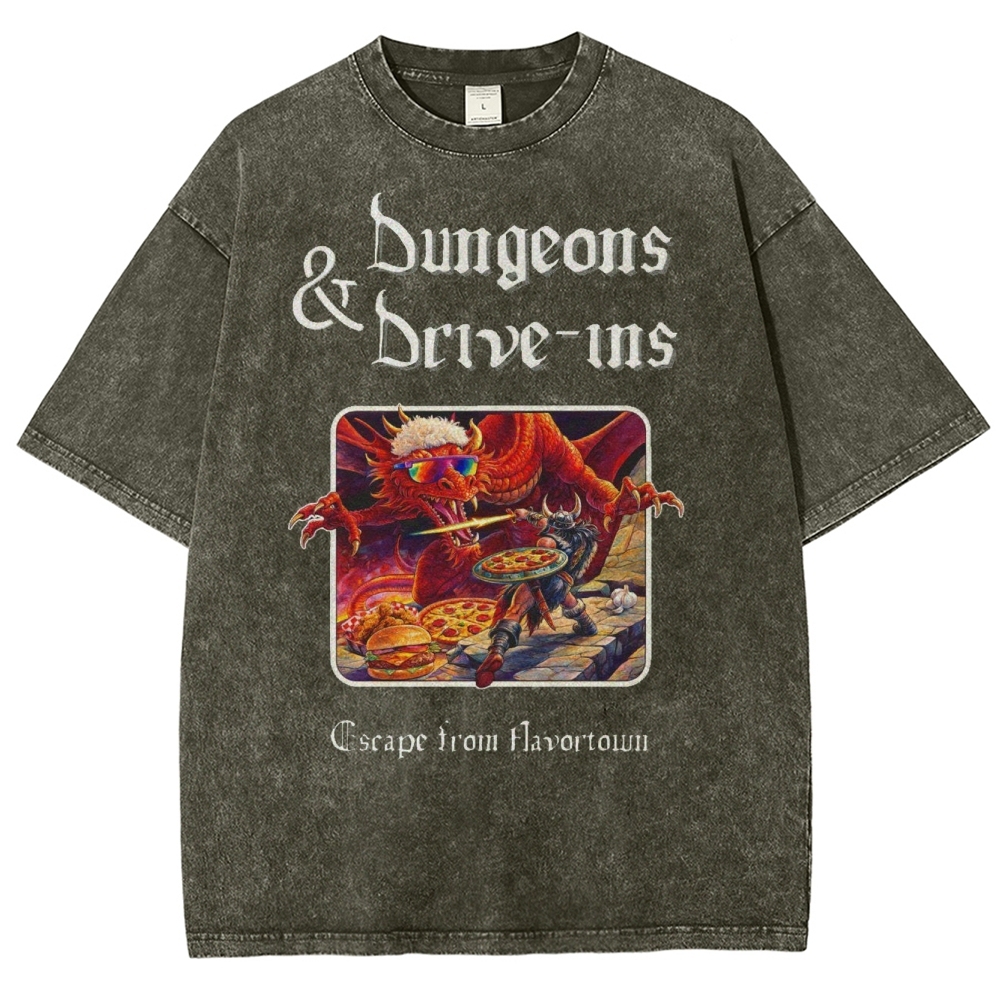 Dungeons and Drive Ins Washed T-Shirt 