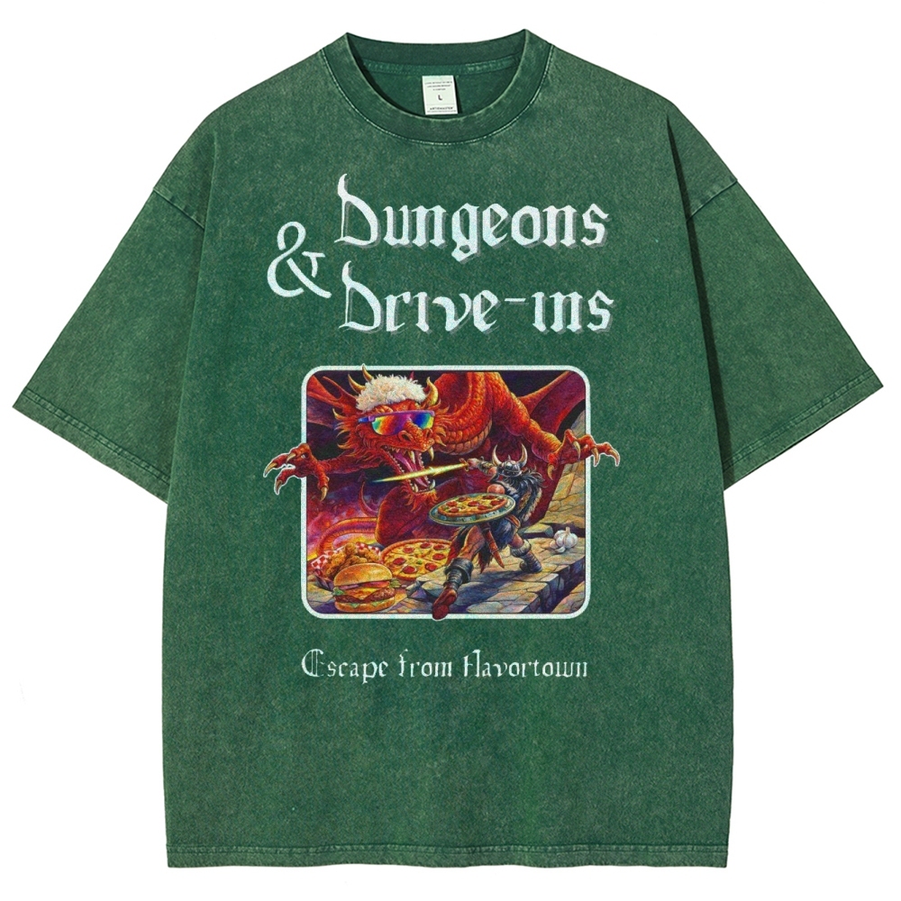 Dungeons and Drive Ins Washed T-Shirt 