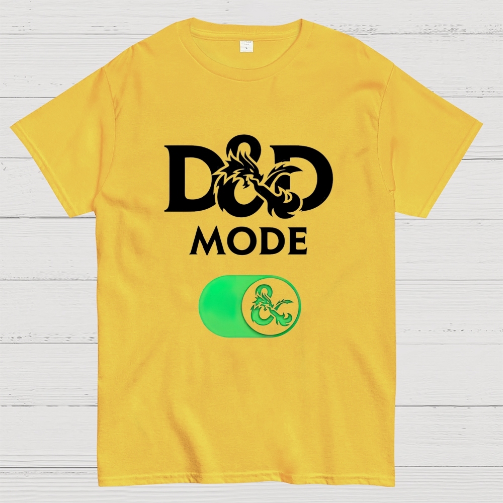 D&D Mode Tabletop Fantasy Graphic Cotton T-shirt