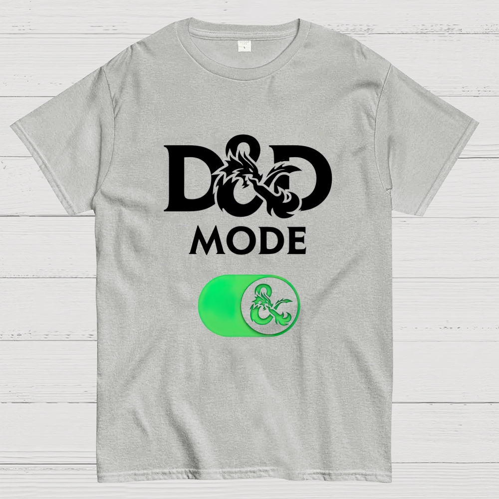 D&D Mode Tabletop Fantasy Graphic Cotton T-shirt