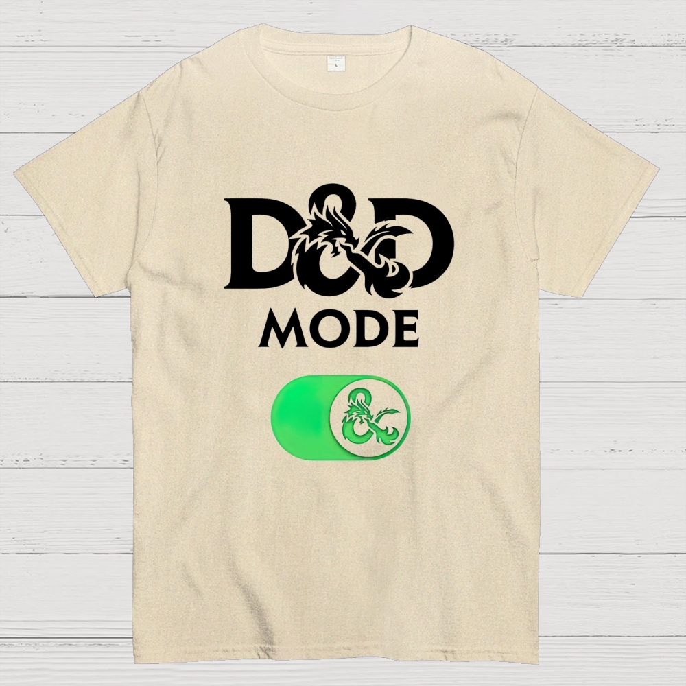 D&D Mode Tabletop Fantasy Graphic Cotton T-shirt