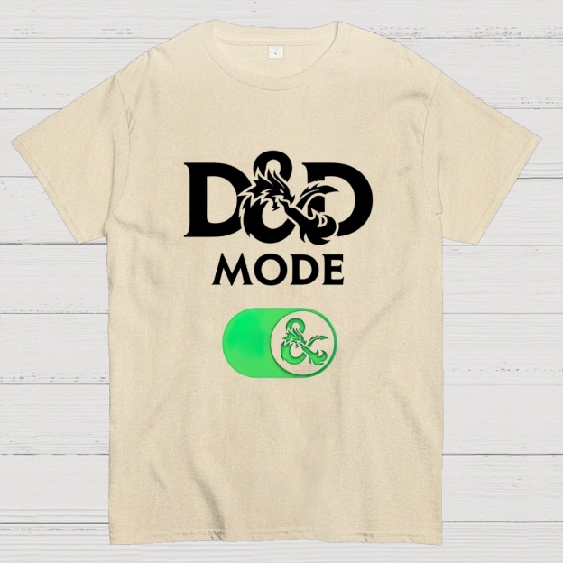 D&D Mode Tabletop Fantasy Graphic Cotton T-shirt