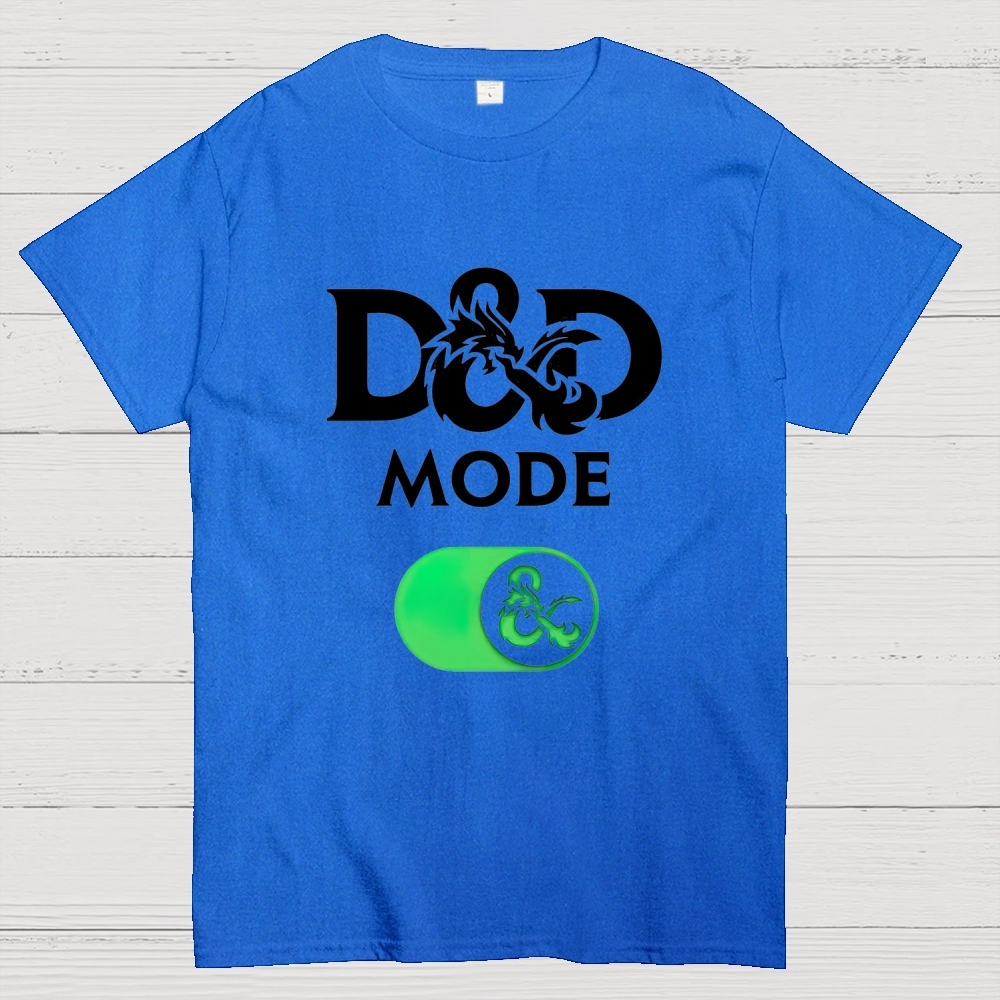 D&D Mode Tabletop Fantasy Graphic Cotton T-shirt
