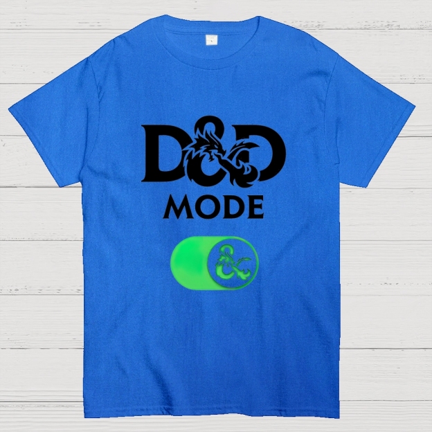 D&D Mode Tabletop Fantasy Graphic Cotton T-shirt