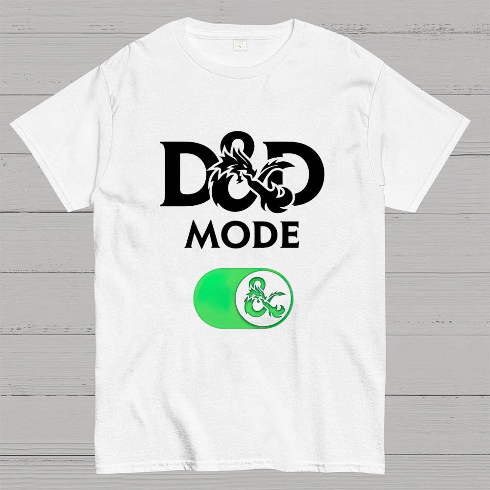 D&D Mode Tabletop Fantasy Graphic Cotton T-shirt
