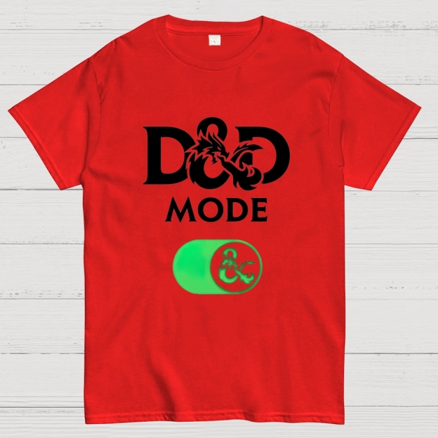 D&D Mode Tabletop Fantasy Graphic Cotton T-shirt