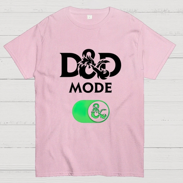 D&D Mode Tabletop Fantasy Graphic Cotton T-shirt