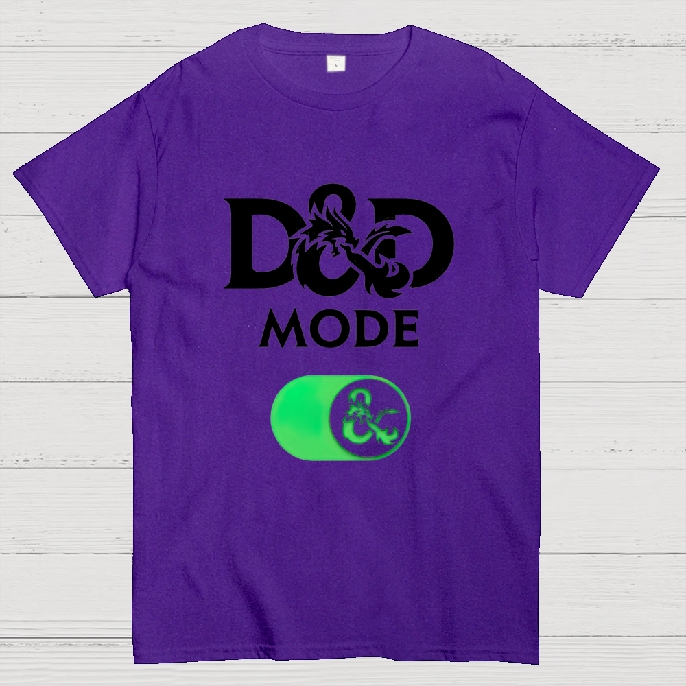 D&D Mode Tabletop Fantasy Graphic Cotton T-shirt