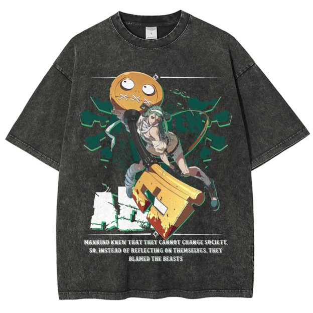 A.B.A & Paracelsus Rebel Beast Graphic Washed T-Shirt