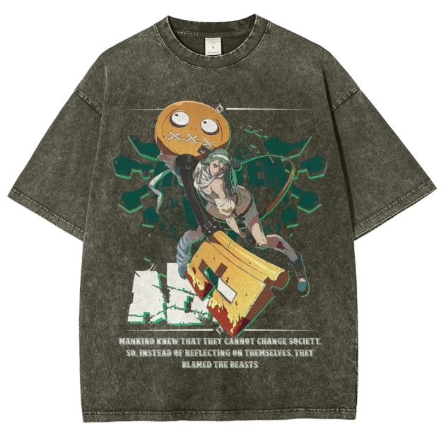 A.B.A & Paracelsus Rebel Beast Graphic Washed T-Shirt