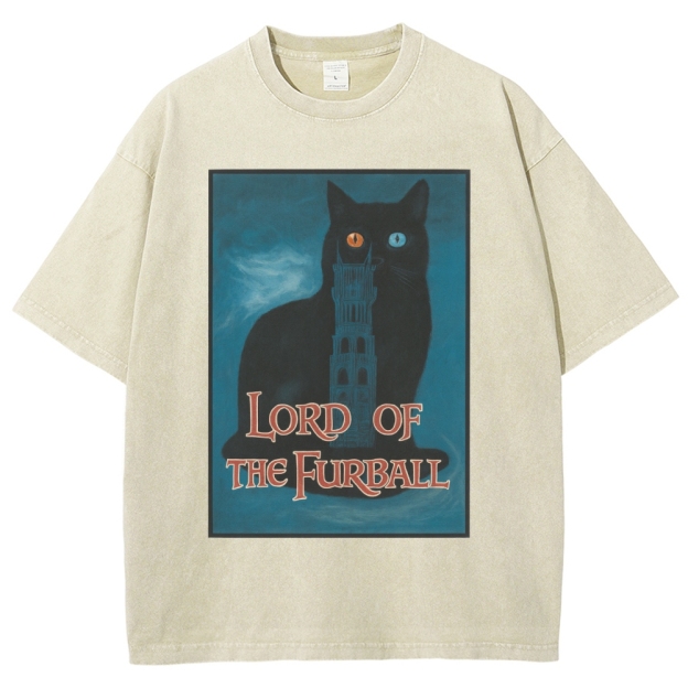 Lord of the Furball Washed T-Shirt 