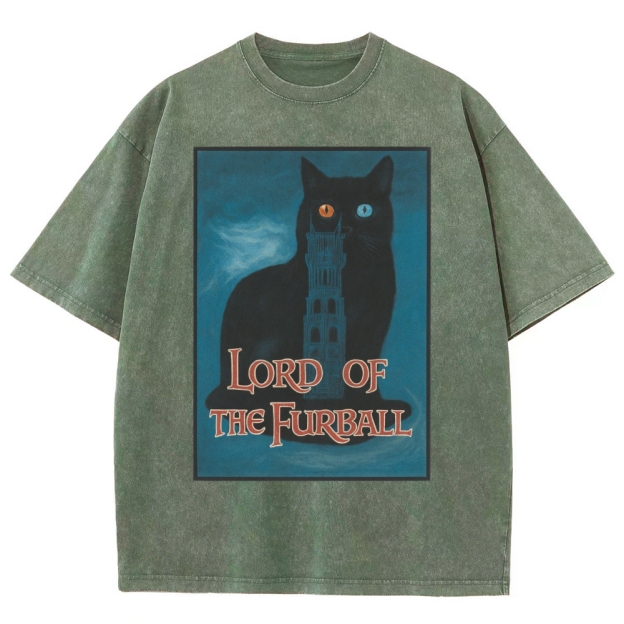 Lord of the Furball Washed T-Shirt 