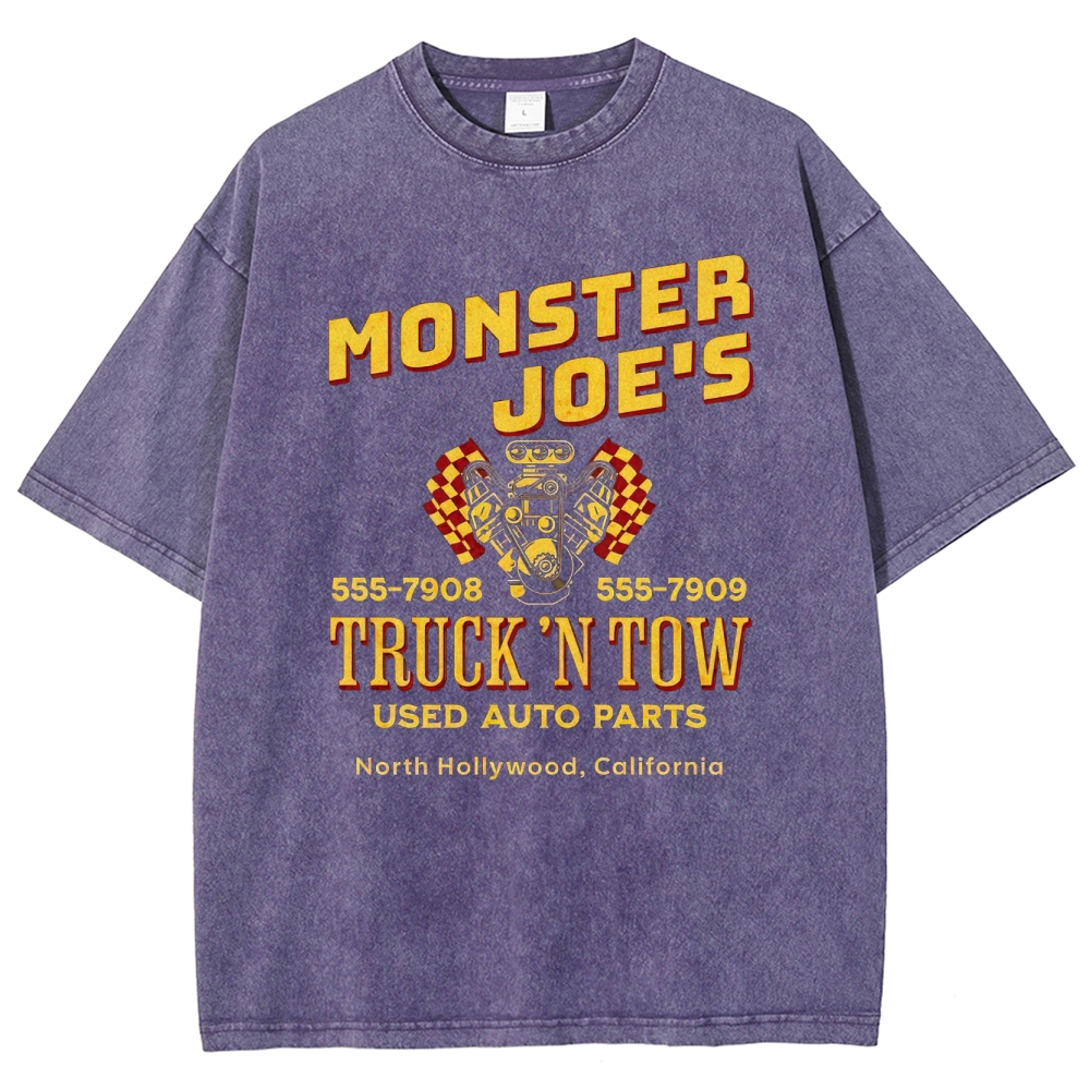 Monster Joe's Truck 'N Tow Auto Parts Graphic Washed T-Shirt