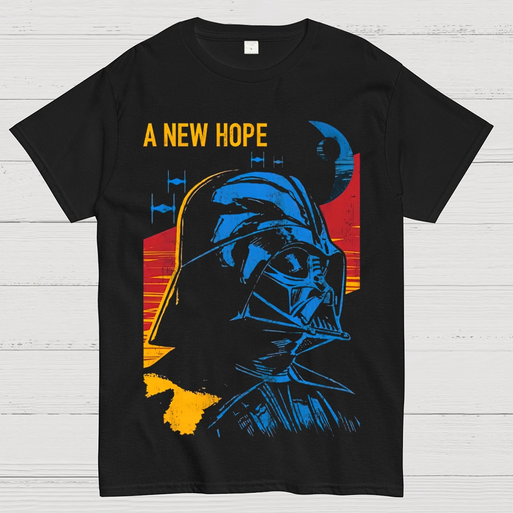 "A New Hope" Sith Lord Retro Space Opera Graphic Cotton T-shirt