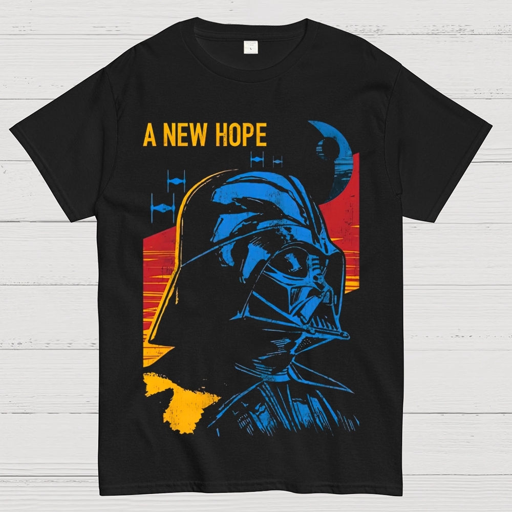 "A New Hope" Sith Lord Retro Space Opera Graphic Cotton T-shirt