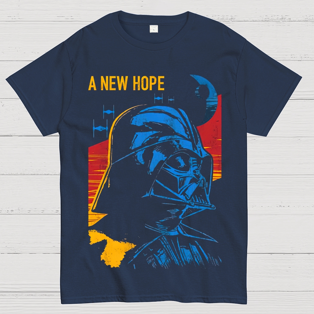 "A New Hope" Sith Lord Retro Space Opera Graphic Cotton T-shirt