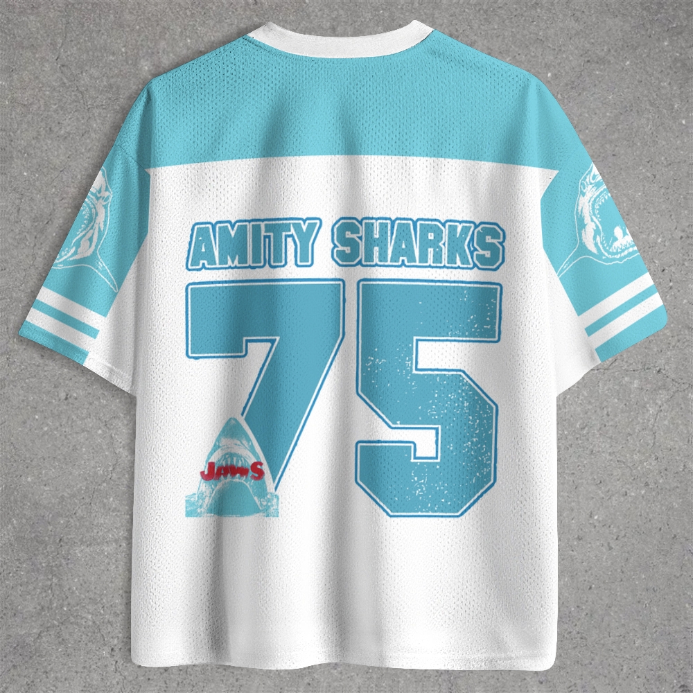 Retro Shark Fishing  Jersey Shirts 