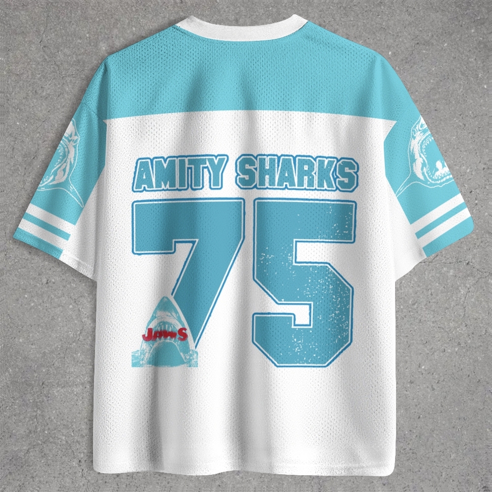 Retro Shark Fishing  Jersey Shirts 