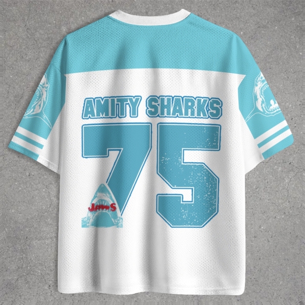Retro Shark Fishing  Jersey Shirts 