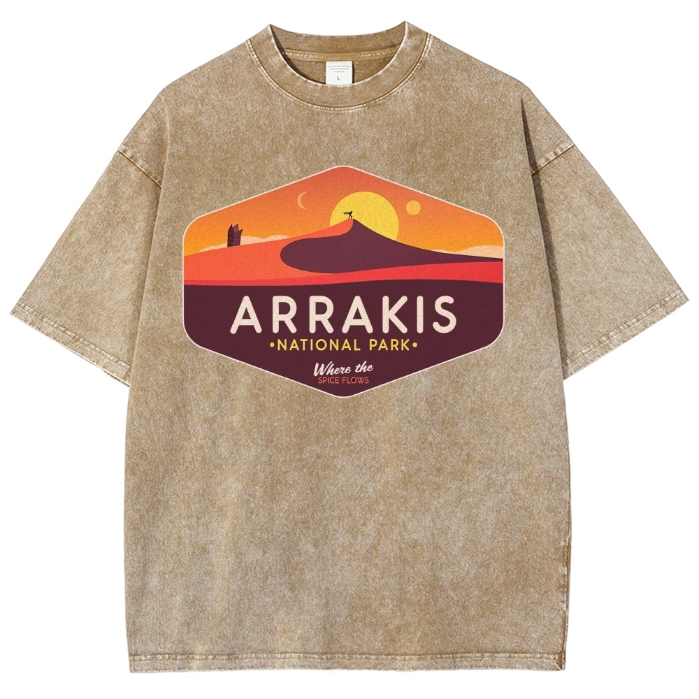 Sunset Desert Flow Washed T-Shirt 