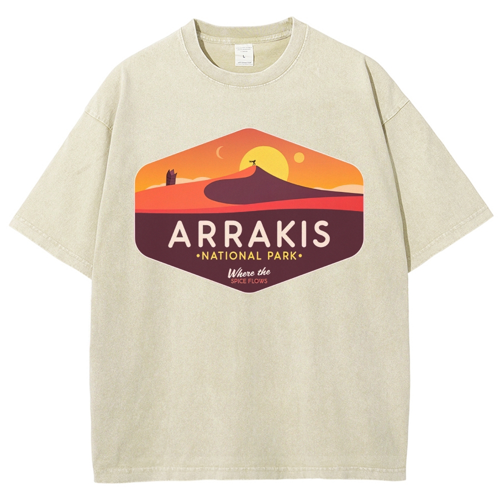 Sunset Desert Flow Washed T-Shirt 