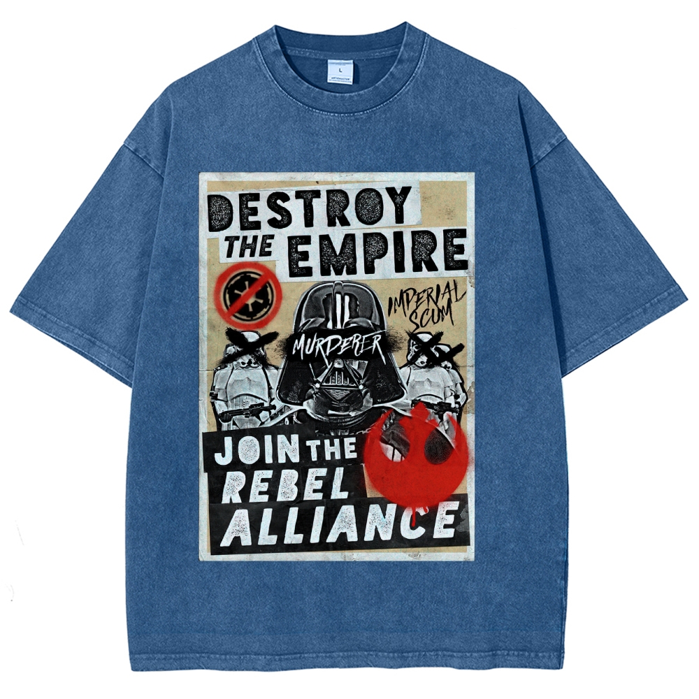 Galactic Rebellion Graffiti Washed T-Shirt