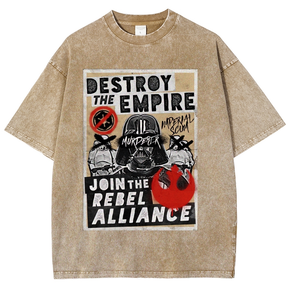 Galactic Rebellion Graffiti Washed T-Shirt