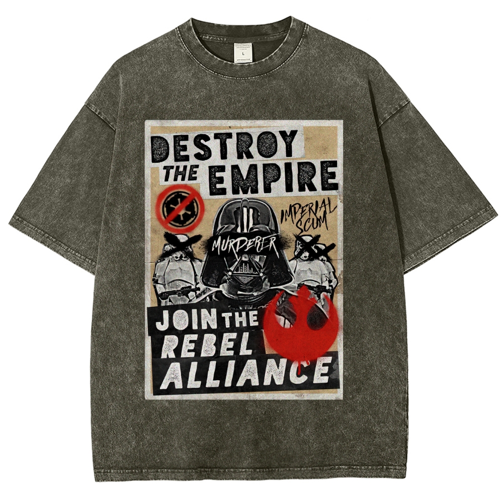 Galactic Rebellion Graffiti Washed T-Shirt